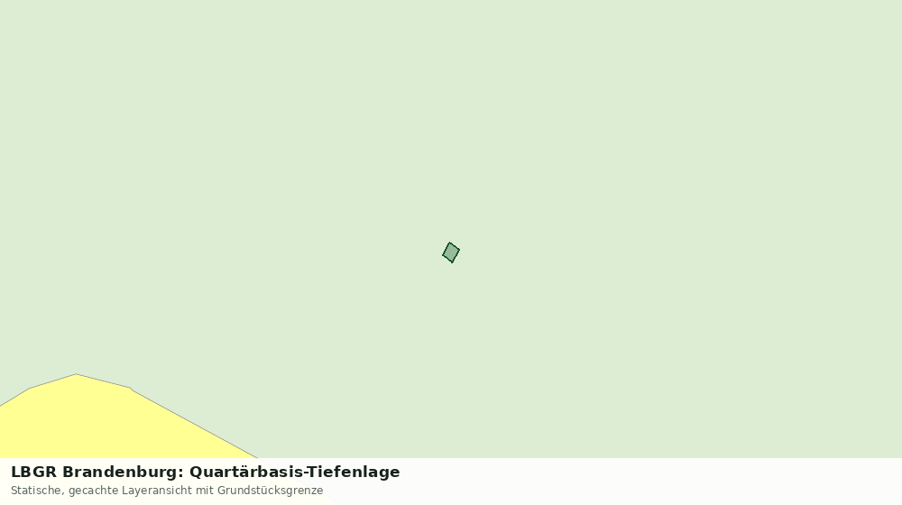 Statische Kartenansicht: LBGR Brandenburg: Quartärbasis-Tiefenlage