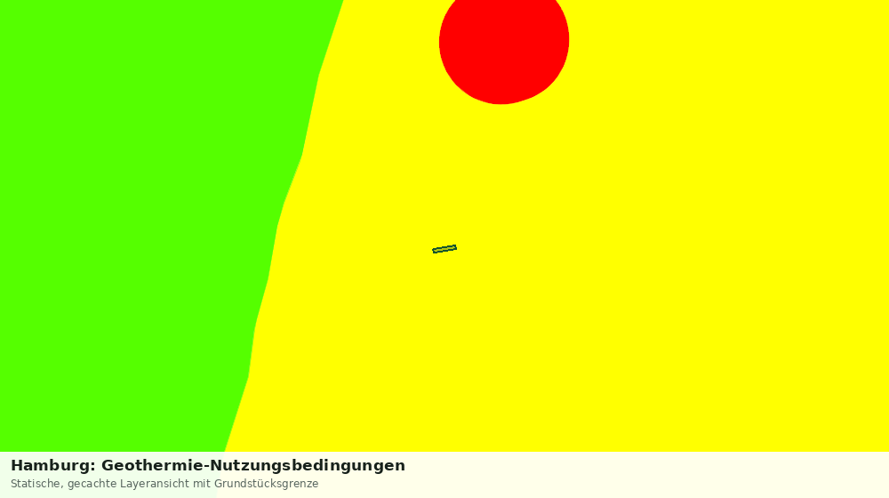 Statische Kartenansicht: Hamburg: Geothermie-Nutzungsbedingungen