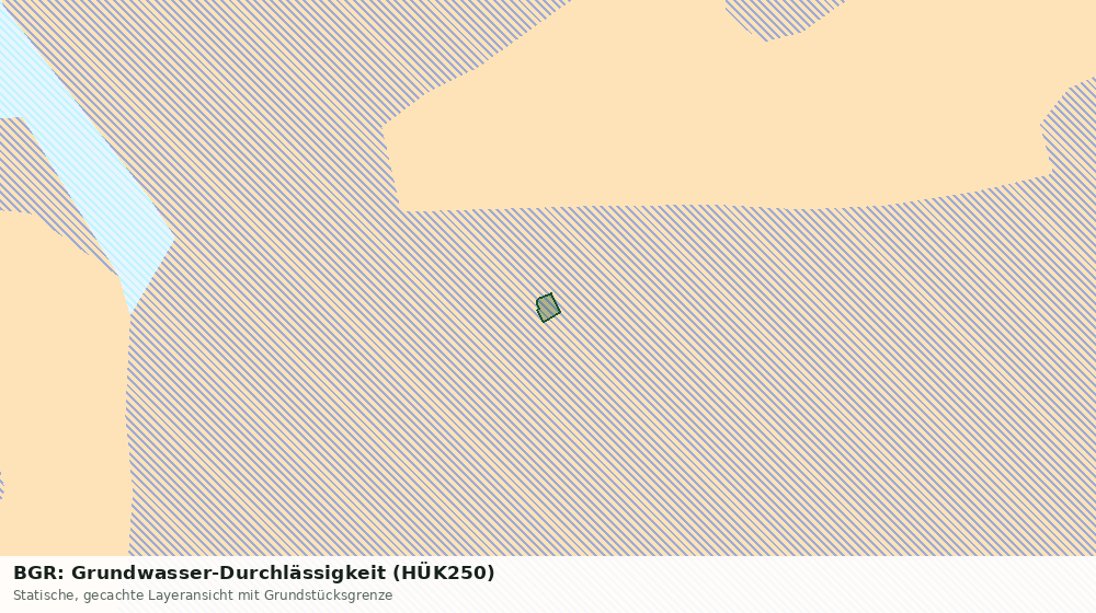 Statische Kartenansicht: BGR: Grundwasser-Durchlässigkeit (HÜK250)
