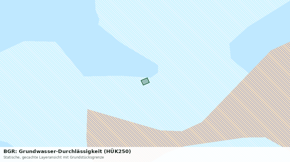 Statische Kartenansicht: BGR: Grundwasser-Durchlässigkeit (HÜK250)