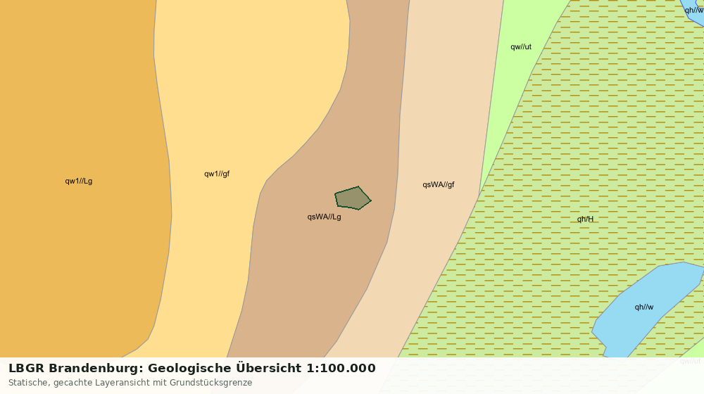 Statische Kartenansicht: LBGR Brandenburg: Geologische Übersicht 1:100.000