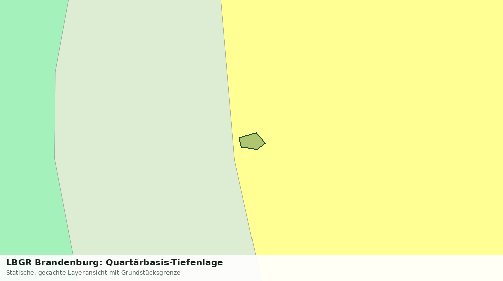 Statische Kartenansicht: LBGR Brandenburg: Quartärbasis-Tiefenlage