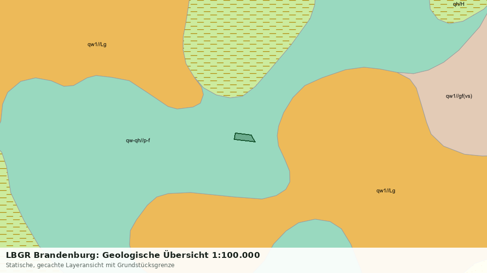 Statische Kartenansicht: LBGR Brandenburg: Geologische Übersicht 1:100.000