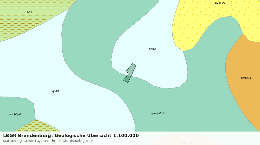Statische Kartenansicht: LBGR Brandenburg: Geologische Übersicht 1:100.000