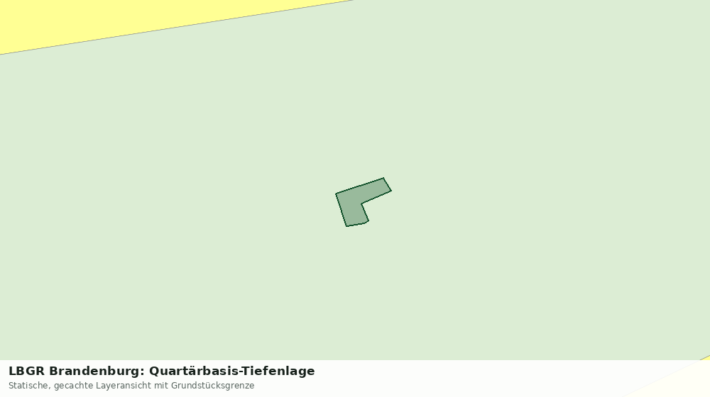 Statische Kartenansicht: LBGR Brandenburg: Quartärbasis-Tiefenlage