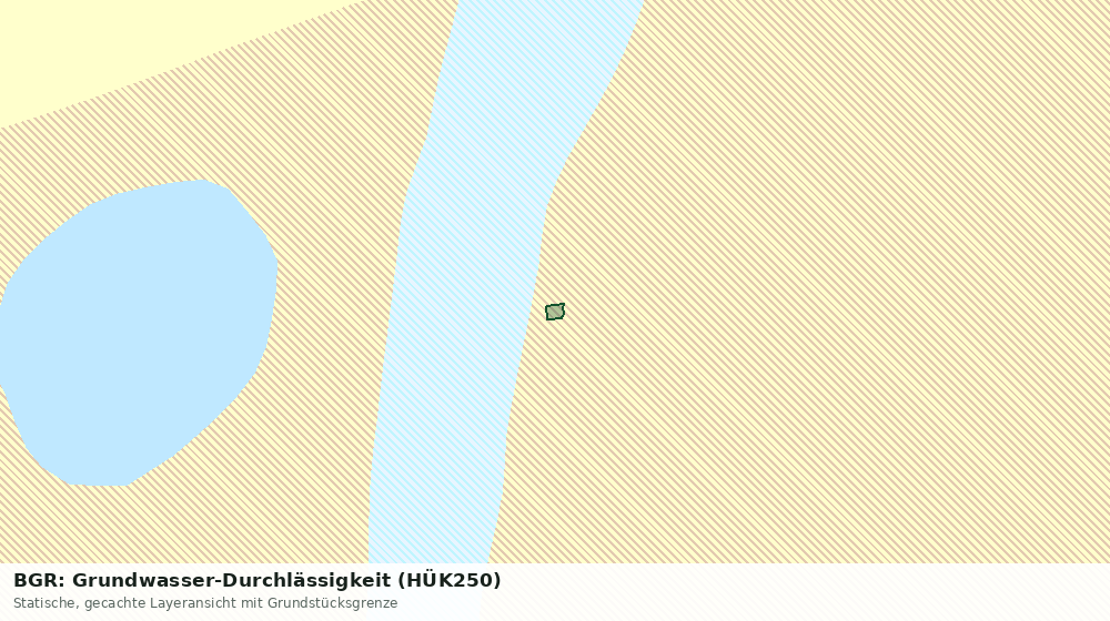 Statische Kartenansicht: BGR: Grundwasser-Durchlässigkeit (HÜK250)