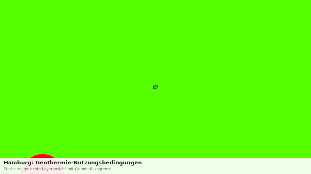 Statische Kartenansicht: Hamburg: Geothermie-Nutzungsbedingungen