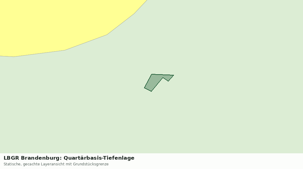 Statische Kartenansicht: LBGR Brandenburg: Quartärbasis-Tiefenlage