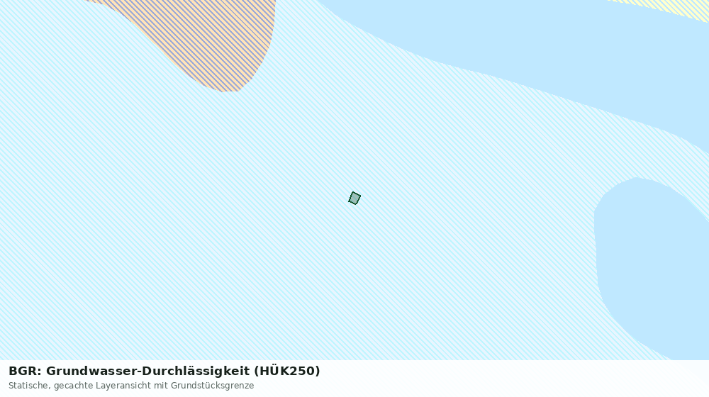 Statische Kartenansicht: BGR: Grundwasser-Durchlässigkeit (HÜK250)