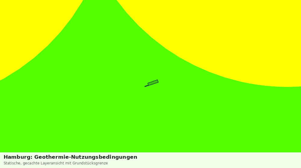 Statische Kartenansicht: Hamburg: Geothermie-Nutzungsbedingungen