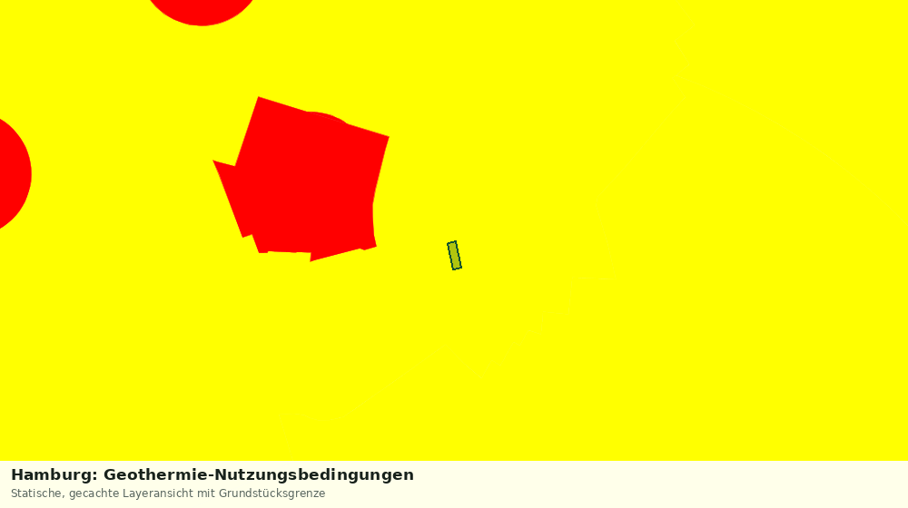 Statische Kartenansicht: Hamburg: Geothermie-Nutzungsbedingungen