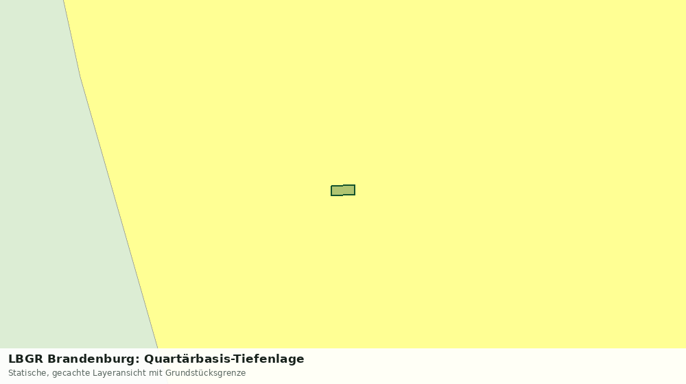 Statische Kartenansicht: LBGR Brandenburg: Quartärbasis-Tiefenlage