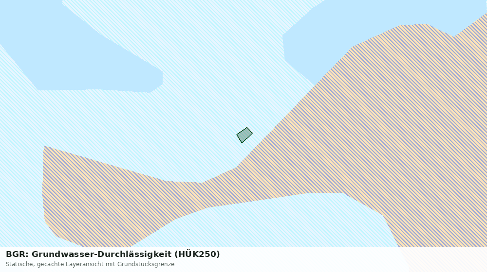 Statische Kartenansicht: BGR: Grundwasser-Durchlässigkeit (HÜK250)