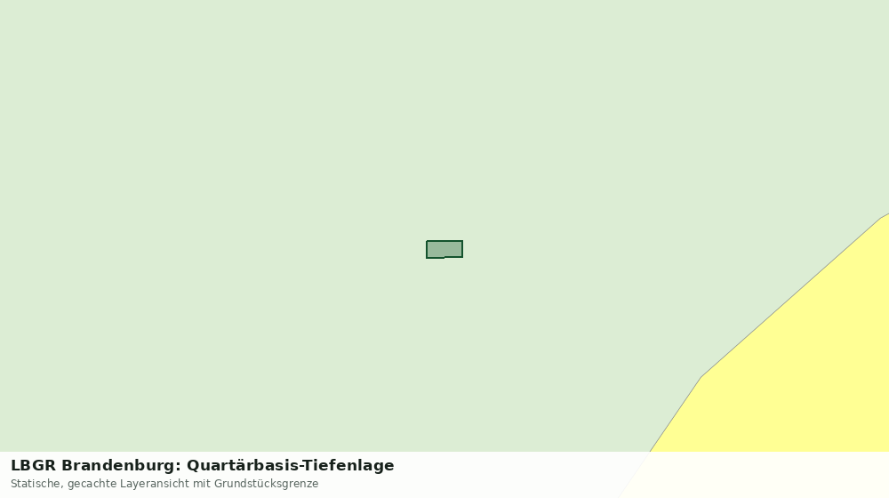 Statische Kartenansicht: LBGR Brandenburg: Quartärbasis-Tiefenlage