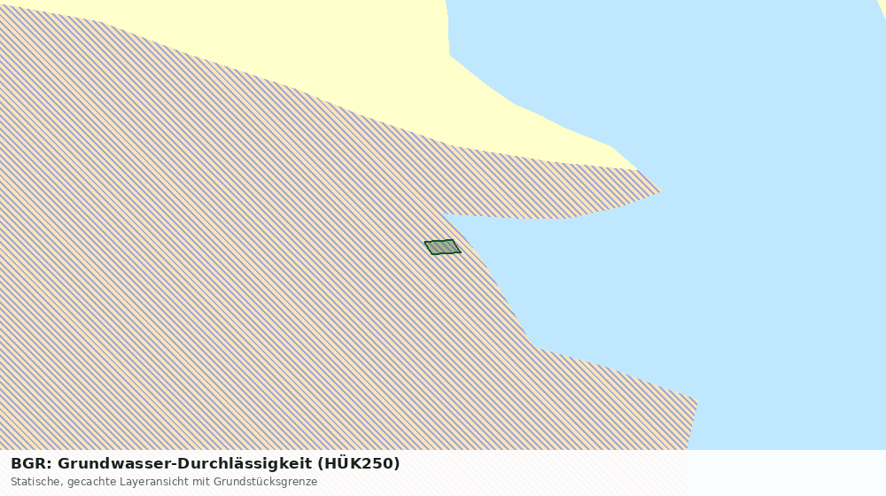 Statische Kartenansicht: BGR: Grundwasser-Durchlässigkeit (HÜK250)