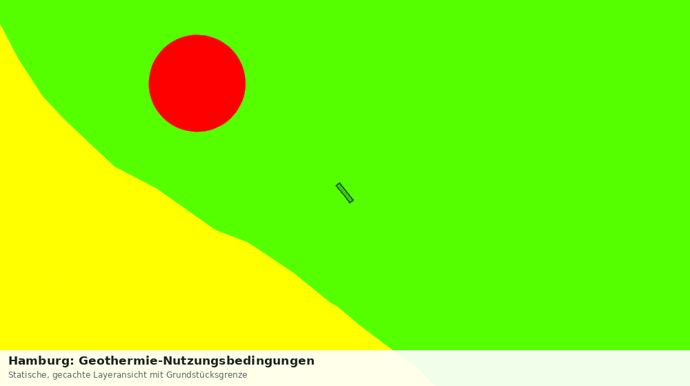Statische Kartenansicht: Hamburg: Geothermie-Nutzungsbedingungen