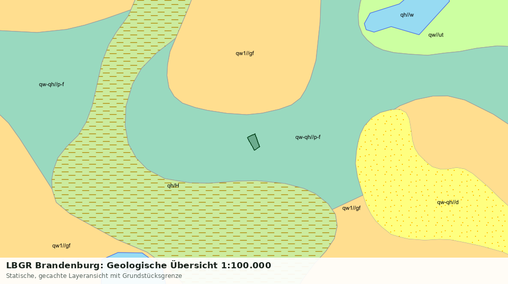 Statische Kartenansicht: LBGR Brandenburg: Geologische Übersicht 1:100.000