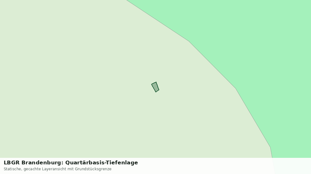 Statische Kartenansicht: LBGR Brandenburg: Quartärbasis-Tiefenlage