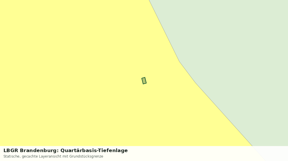 Statische Kartenansicht: LBGR Brandenburg: Quartärbasis-Tiefenlage