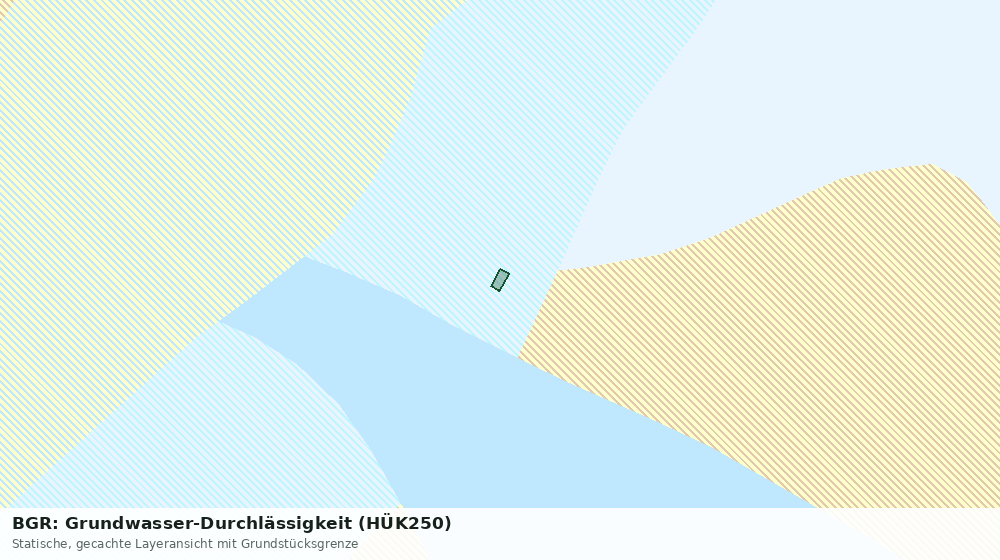 Statische Kartenansicht: BGR: Grundwasser-Durchlässigkeit (HÜK250)