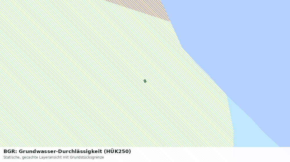 Statische Kartenansicht: BGR: Grundwasser-Durchlässigkeit (HÜK250)