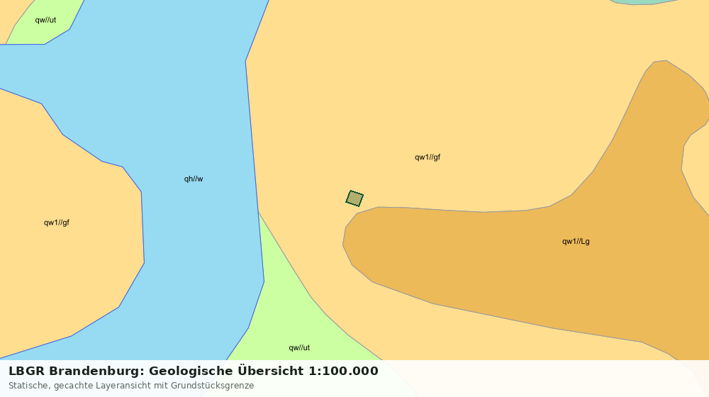 Statische Kartenansicht: LBGR Brandenburg: Geologische Übersicht 1:100.000