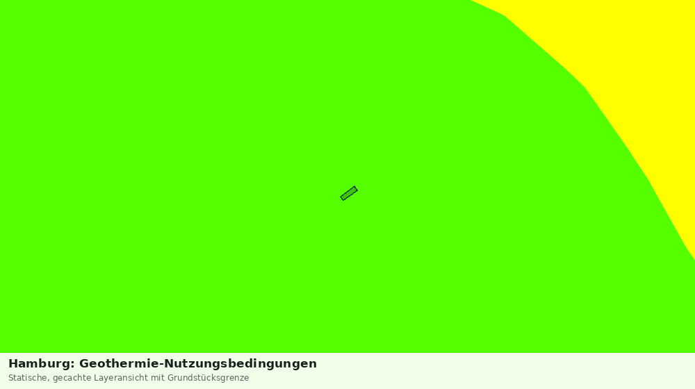 Statische Kartenansicht: Hamburg: Geothermie-Nutzungsbedingungen