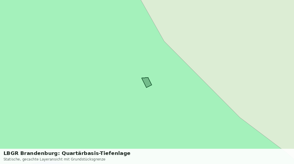 Statische Kartenansicht: LBGR Brandenburg: Quartärbasis-Tiefenlage