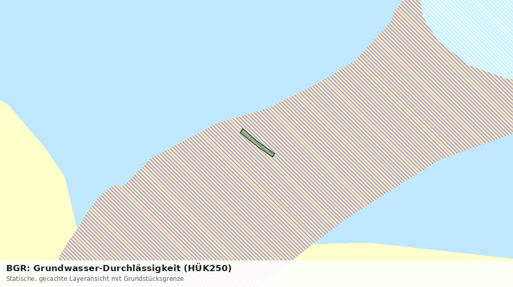 Statische Kartenansicht: BGR: Grundwasser-Durchlässigkeit (HÜK250)