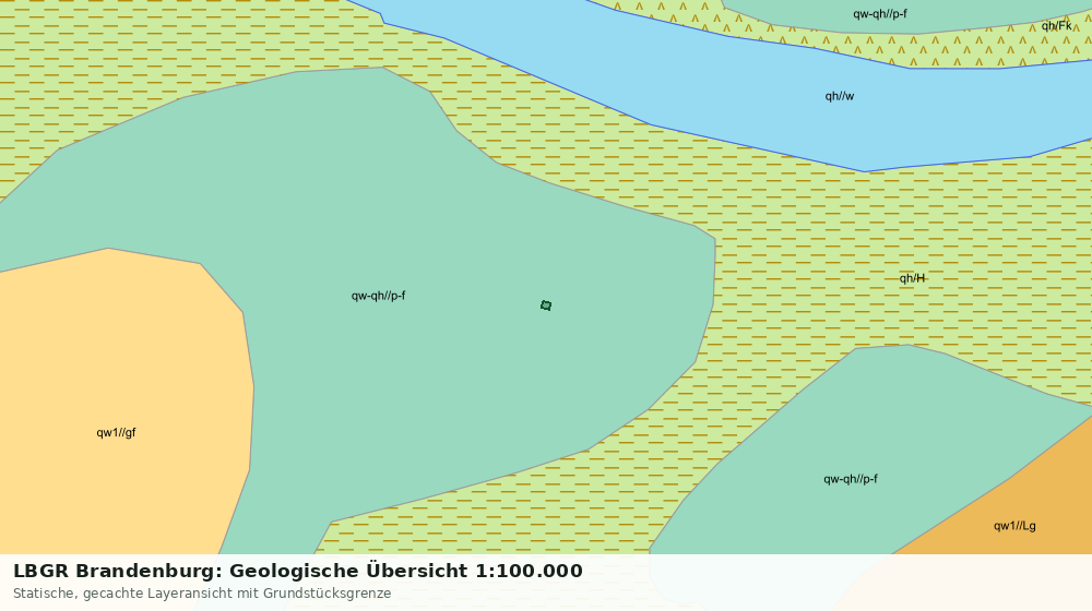Statische Kartenansicht: LBGR Brandenburg: Geologische Übersicht 1:100.000