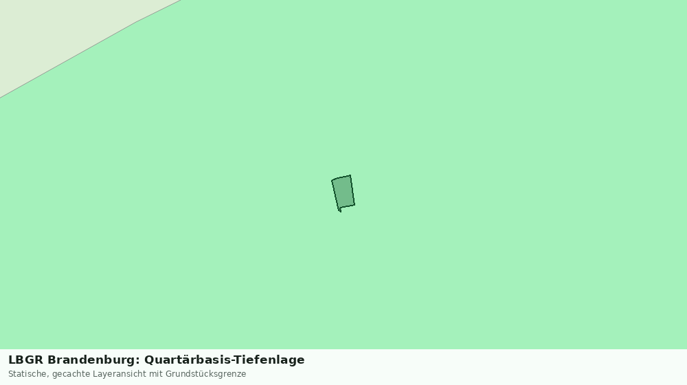 Statische Kartenansicht: LBGR Brandenburg: Quartärbasis-Tiefenlage