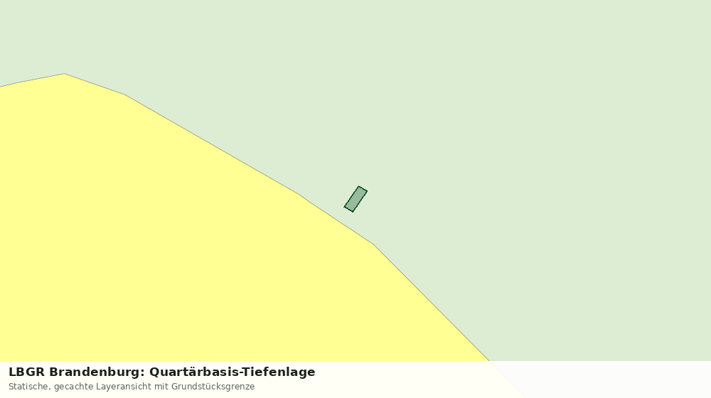 Statische Kartenansicht: LBGR Brandenburg: Quartärbasis-Tiefenlage