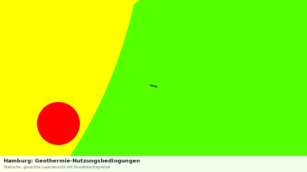 Statische Kartenansicht: Hamburg: Geothermie-Nutzungsbedingungen