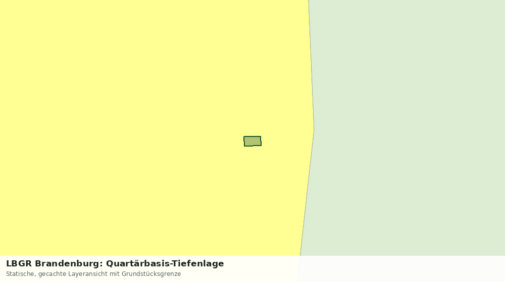 Statische Kartenansicht: LBGR Brandenburg: Quartärbasis-Tiefenlage