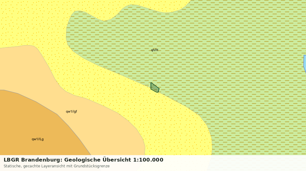 Statische Kartenansicht: LBGR Brandenburg: Geologische Übersicht 1:100.000
