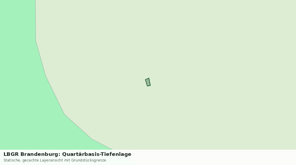 Statische Kartenansicht: LBGR Brandenburg: Quartärbasis-Tiefenlage