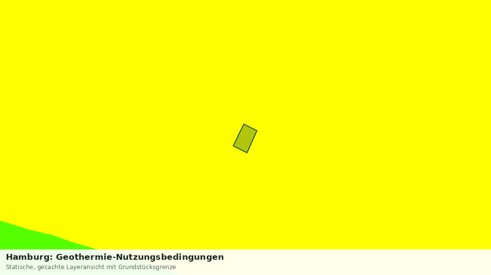 Statische Kartenansicht: Hamburg: Geothermie-Nutzungsbedingungen