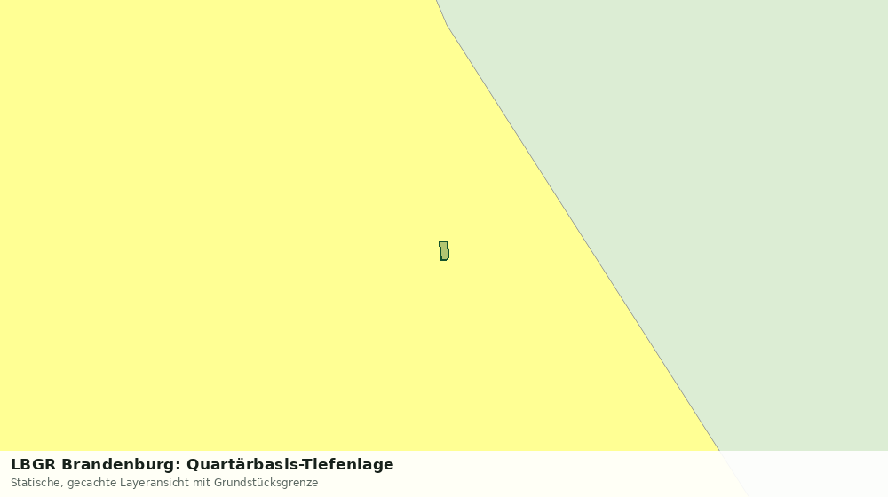 Statische Kartenansicht: LBGR Brandenburg: Quartärbasis-Tiefenlage