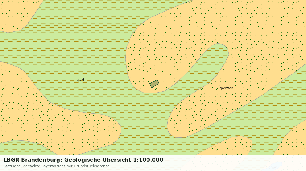 Statische Kartenansicht: LBGR Brandenburg: Geologische Übersicht 1:100.000