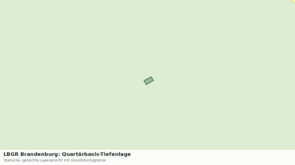 Statische Kartenansicht: LBGR Brandenburg: Quartärbasis-Tiefenlage