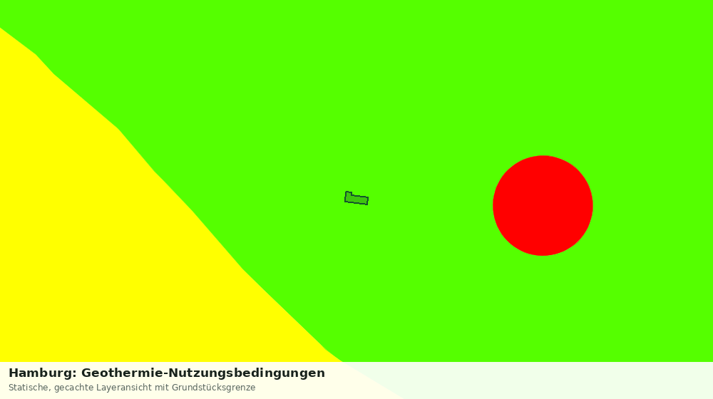 Statische Kartenansicht: Hamburg: Geothermie-Nutzungsbedingungen