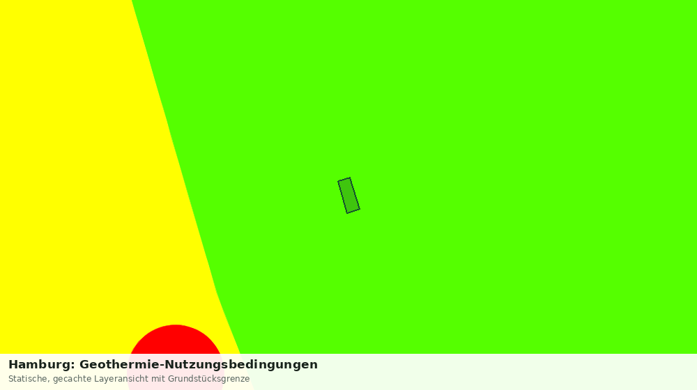 Statische Kartenansicht: Hamburg: Geothermie-Nutzungsbedingungen