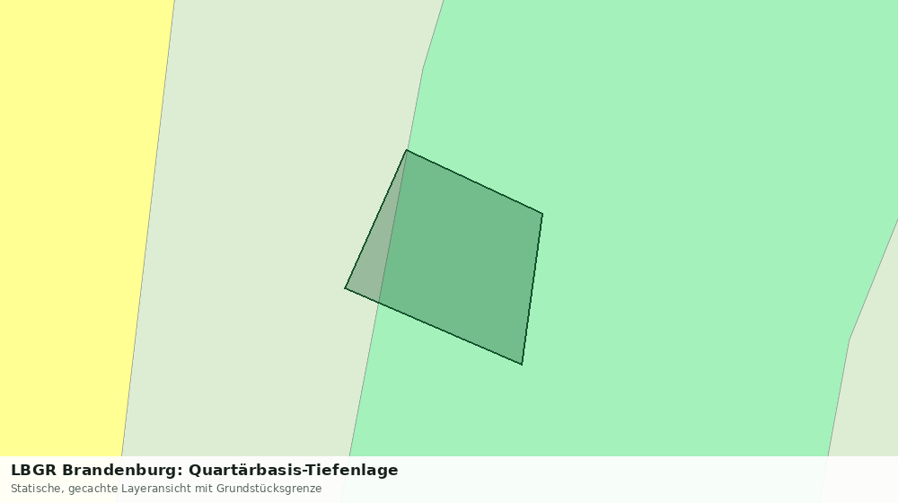 Statische Kartenansicht: LBGR Brandenburg: Quartärbasis-Tiefenlage