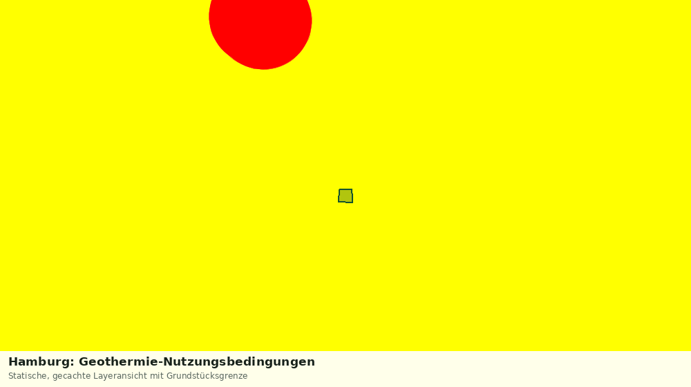 Statische Kartenansicht: Hamburg: Geothermie-Nutzungsbedingungen
