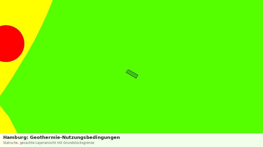 Statische Kartenansicht: Hamburg: Geothermie-Nutzungsbedingungen