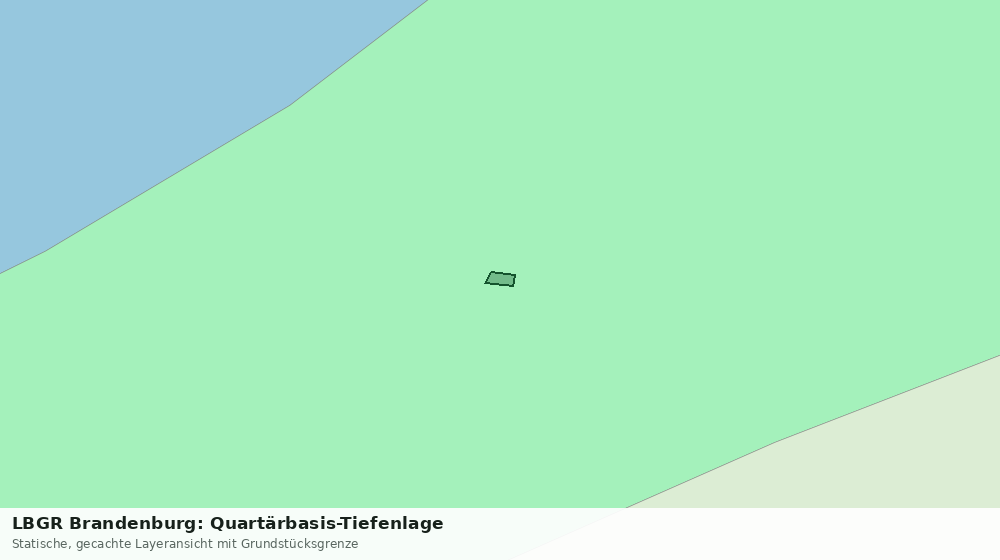 Statische Kartenansicht: LBGR Brandenburg: Quartärbasis-Tiefenlage