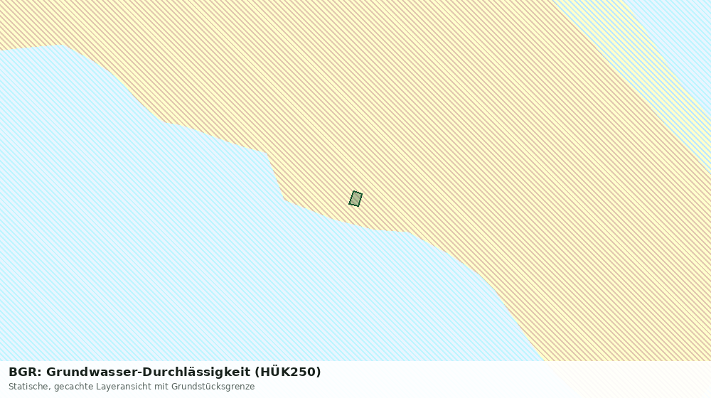 Statische Kartenansicht: BGR: Grundwasser-Durchlässigkeit (HÜK250)