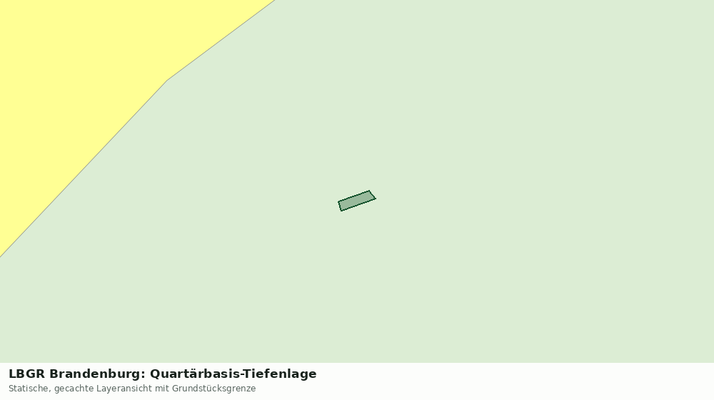 Statische Kartenansicht: LBGR Brandenburg: Quartärbasis-Tiefenlage