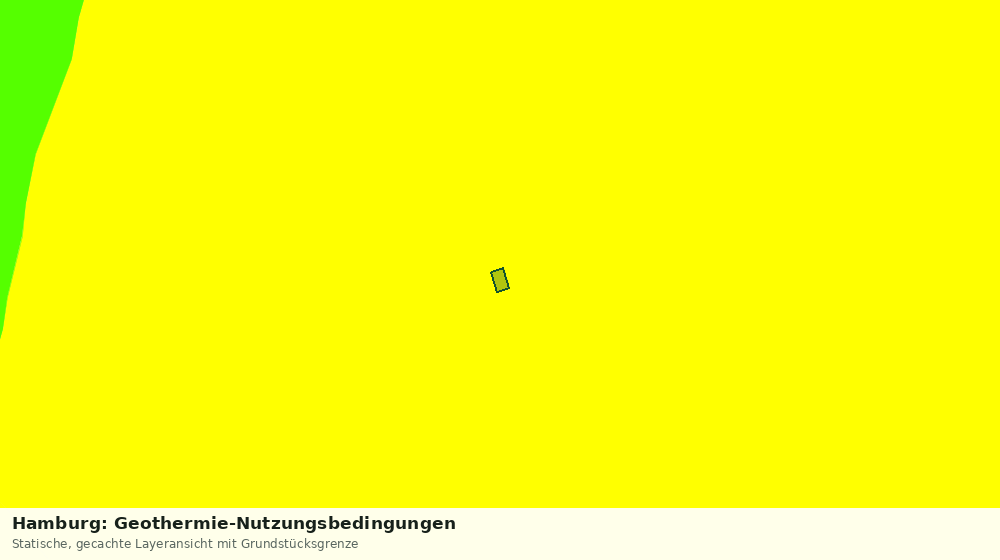 Statische Kartenansicht: Hamburg: Geothermie-Nutzungsbedingungen