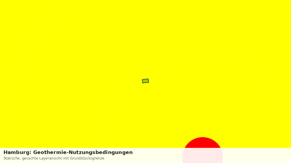 Statische Kartenansicht: Hamburg: Geothermie-Nutzungsbedingungen